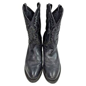 Laredo Birchwood Leather Cowboy Boots Men's Size 11.5 EW Black 68450 *See Pics*